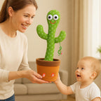 Rechargeable Talking Cactus Toy for Kids - Musical Dancing, Speaking Cactus Toy for Babies – Educational Talking Toy for Baby Boys & Girls (0-6 Years) – Speaking, Repeating for Toddlers