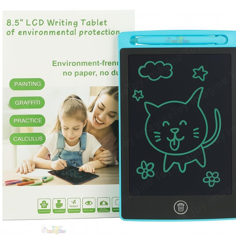 LCD Writing Tablet for Kids Electronic Magic Slate Drawing Doodle Rough Digital Pad with Pen Graphic Tab Smart Notepad (12")