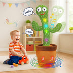 Rechargeable Talking Cactus Toy for Kids - Musical Dancing, Speaking Cactus Toy for Babies – Educational Talking Toy for Baby Boys & Girls (0-6 Years) – Speaking, Repeating for Toddlers