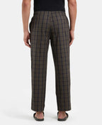 Jockey Regular Fit Checkered Pyjama with Side Pockets - Black Olive