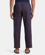 Jockey Regular Fit Checkered Pyjama with Side Pockets - Navy