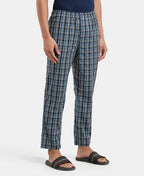 Jockey Regular Fit Checkered Pyjama with Side Pockets - Navy 1