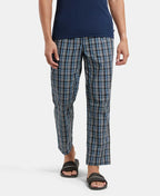 Jockey Regular Fit Checkered Pyjama with Side Pockets - Navy 1