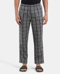 Jockey Regular Fit Checkered Pyjama with Side Pockets - Quite Shade