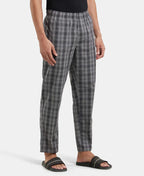 Jockey Regular Fit Checkered Pyjama with Side Pockets - Quite Shade