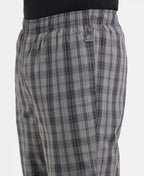 Jockey Regular Fit Checkered Pyjama with Side Pockets - Quite Shade