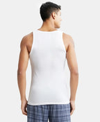 Jockey Tencel Micro Modal Cotton Rib Sleeveless Vest with Extended Length - White
