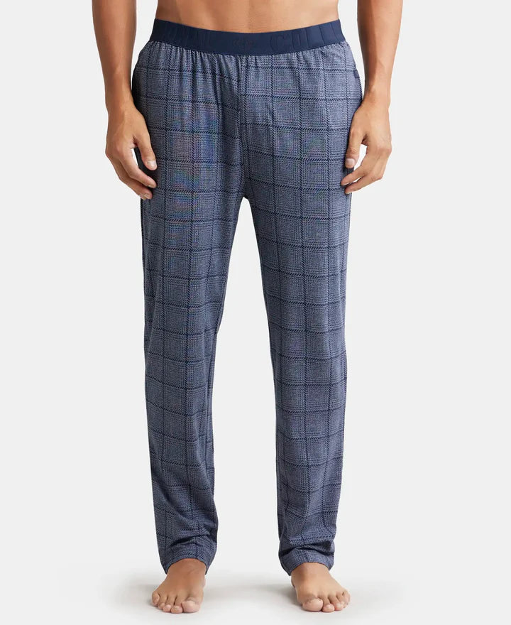 Jockey Tencel Regular Fit Pyjama with Side Pockets - Mid Blue