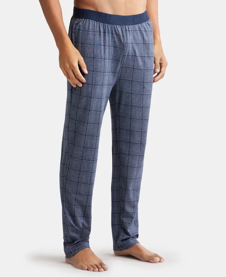 Jockey Tencel Regular Fit Pyjama with Side Pockets - Mid Blue
