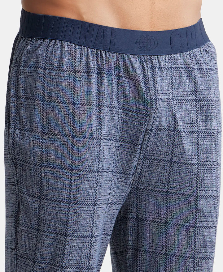 Jockey Tencel Regular Fit Pyjama with Side Pockets - Mid Blue