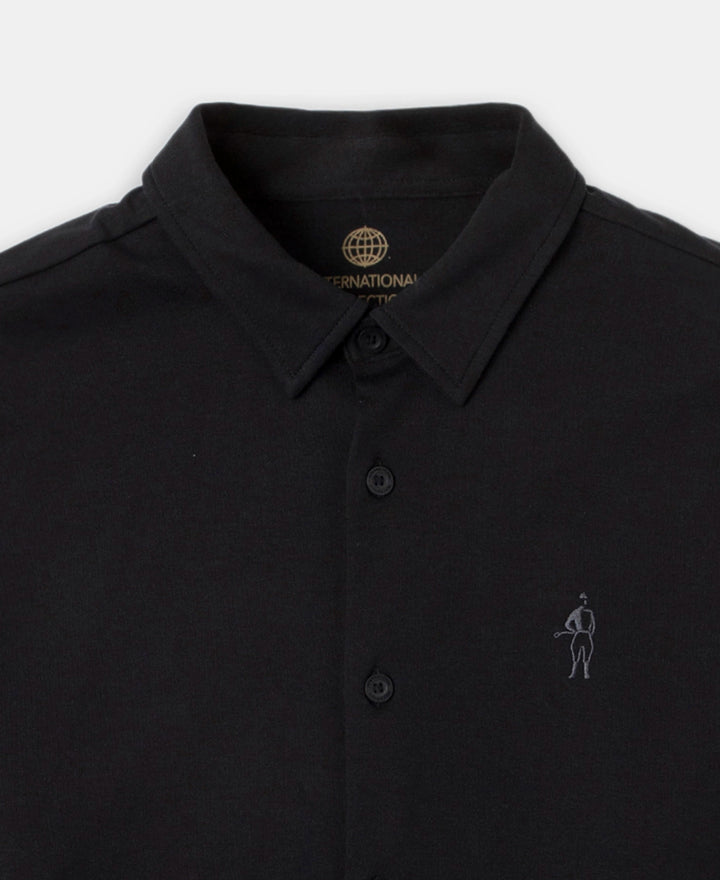Jockey Shirt IM33 Super Combed Cotton Rich Full Sleeve Knit - Black