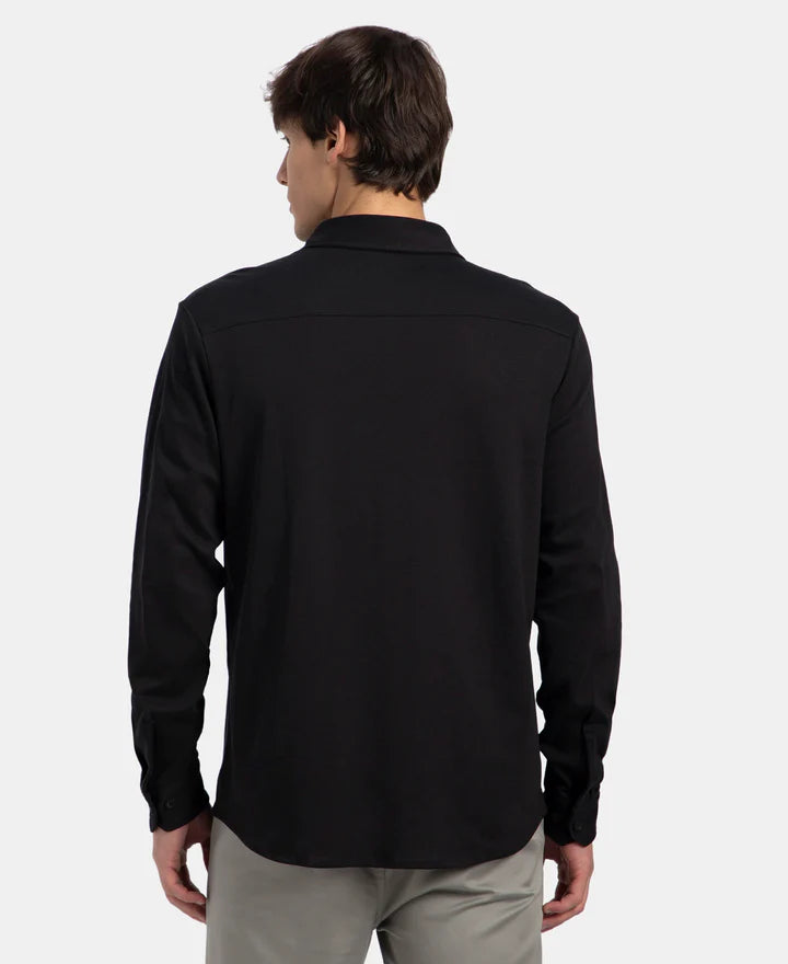 Jockey Shirt IM33 Super Combed Cotton Rich Full Sleeve Knit - Black