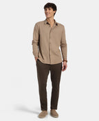 Jockey Shirt IM33 Super Combed Cotton Rich Full Sleeve Knit - Desert Taupe