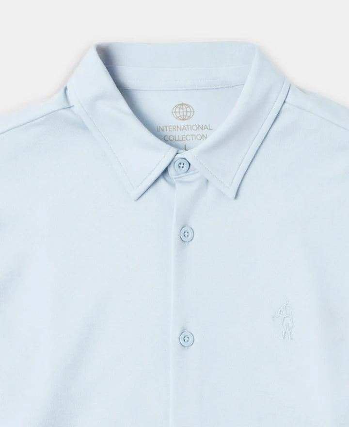 Jockey Shirt IM33 Super Combed Cotton Rich Full Sleeve Knit - Skyway
