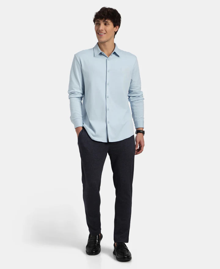 Jockey Shirt IM33 Super Combed Cotton Rich Full Sleeve Knit - Skyway
