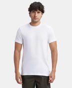 Jockey Super Combed Cotton Half Sleeved Inner T-Shirt - White