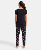 Jockey T-Shirt & Pyjama Sleep Set Cotton Short Sleeve - Black