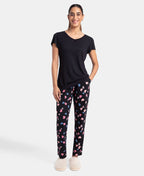 Jockey T-Shirt & Pyjama Sleep Set Cotton Short Sleeve - Black