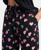 Jockey T-Shirt & Pyjama Sleep Set Cotton Short Sleeve - Black