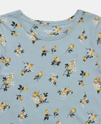 Jockey Lounge Dress Super Combed Cotton Long Length Printed - Forget Me Not