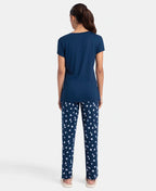 Jockey T-Shirt & Pyjama Sleep Set Cotton Short Sleeve - Pageant Blue