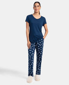 Jockey T-Shirt & Pyjama Sleep Set Cotton Short Sleeve - Pageant Blue