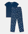 Jockey T-Shirt & Pyjama Sleep Set Cotton Short Sleeve - Pageant Blue
