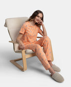 Jockey T-Shirt & Pyjama Sleep Set Cotton Short Sleeve - Coral