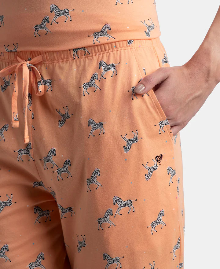 Jockey T-Shirt & Pyjama Sleep Set Cotton Short Sleeve - Coral