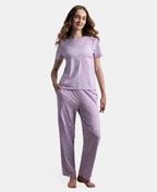 Jockey T-Shirt & Pyjama Sleep Set Cotton Short Sleeve - Lavendula