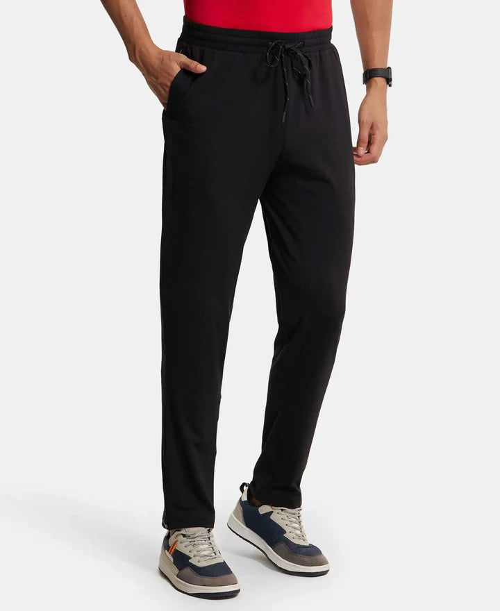 Jockey Soft Touch Trackpant with Side Pockets and StayFresh Treatment - Black