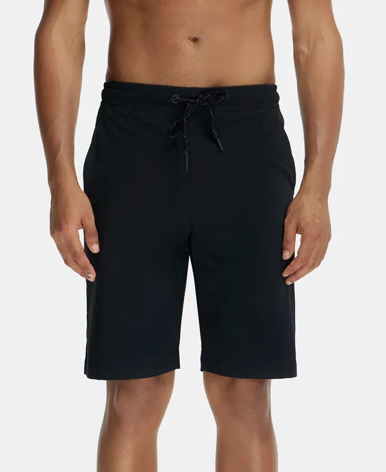 Jockey Cotton Rich Shorts with StayFresh Treatment - Black
