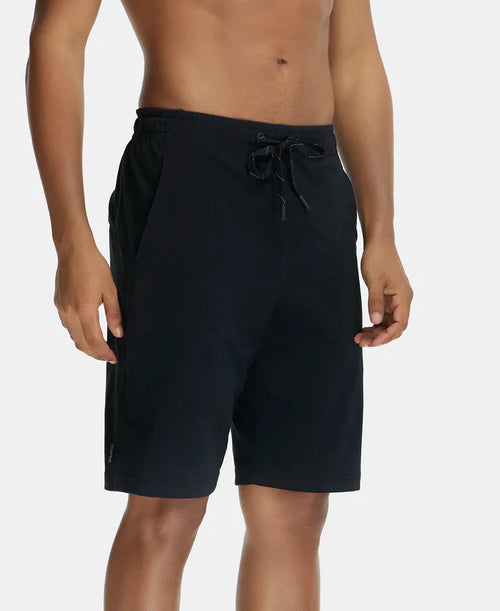 Jockey Cotton Rich Shorts with StayFresh Treatment - Black