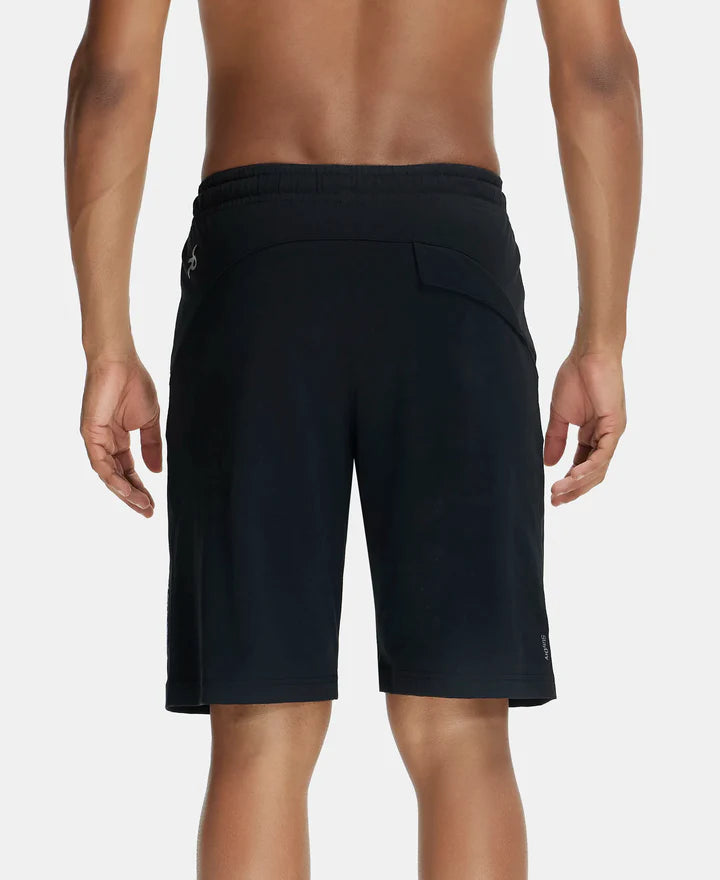 Jockey Cotton Rich Shorts with StayFresh Treatment - Black