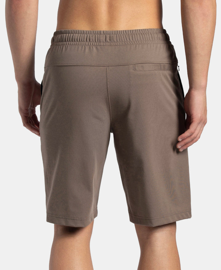 Jockey Cotton Rich Shorts with StayFresh Treatment - Dark Khakhi