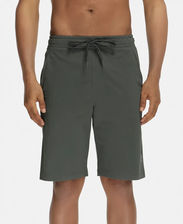 Jockey Cotton Rich Shorts with StayFresh Treatment - Deep Olive