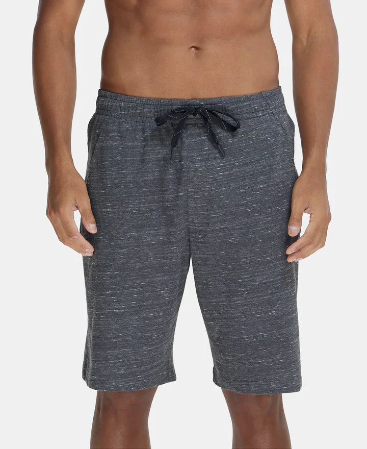 Jockey Cotton Rich Shorts with StayFresh Treatment - Forest Dark Melange
