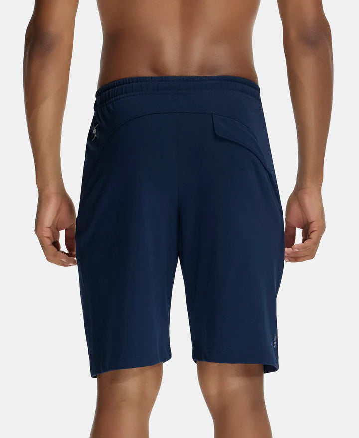 Jockey Cotton Rich Shorts with StayFresh Treatment - Navy Blue