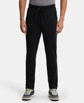 Jockey Super Combed Trackpant with Side Pockets and StayFresh Treatment - Black