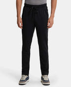 Jockey Super Combed Trackpant with Side Pockets and StayFresh Treatment - Black