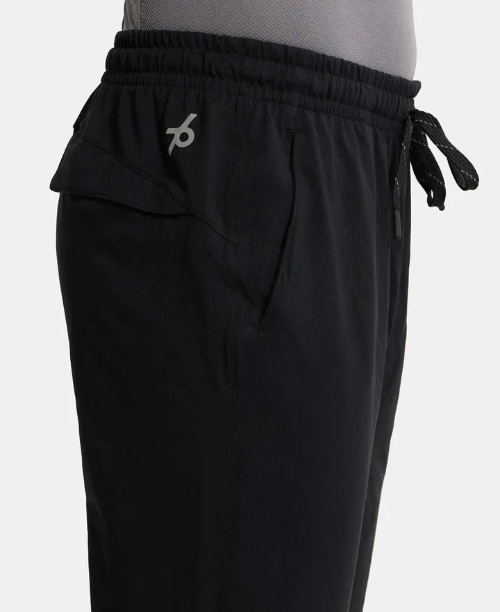 Jockey Super Combed Trackpant with Side Pockets and StayFresh Treatment - Black