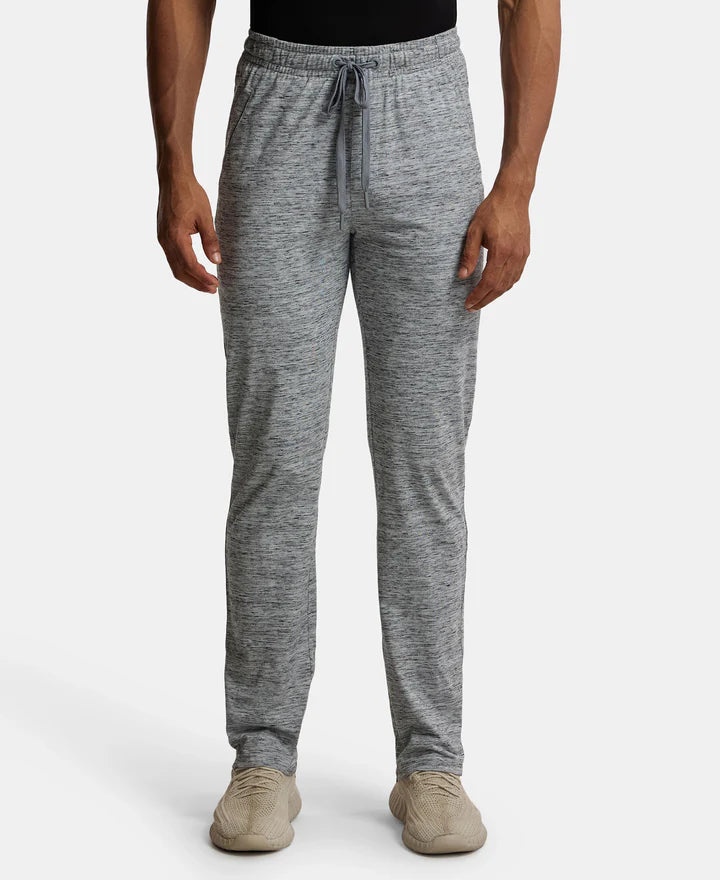 Jockey Super Combed Trackpant with Side Pockets and StayFresh Treatment - Cool Grey Melange