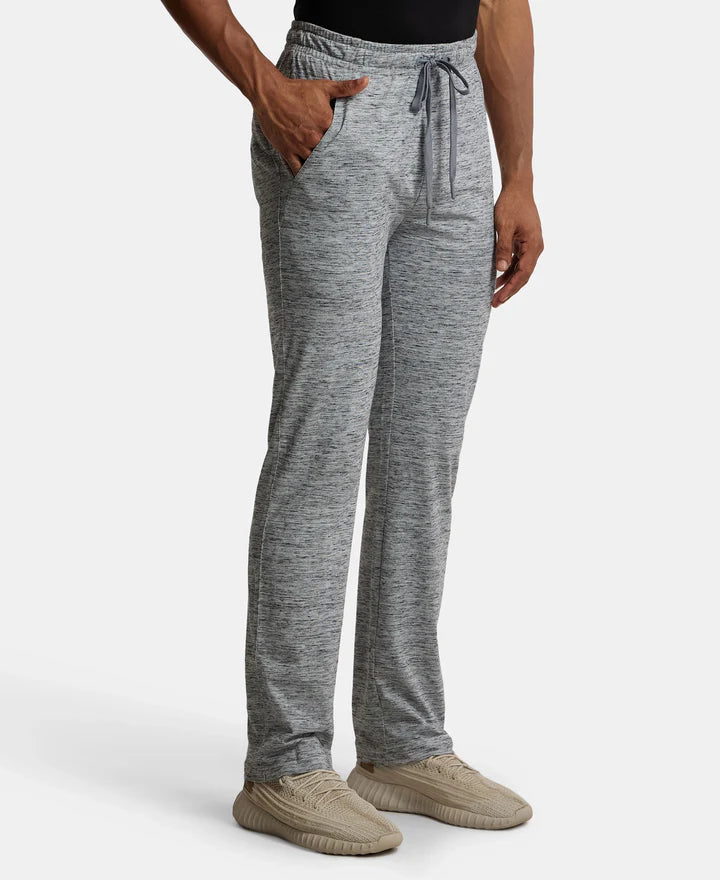 Jockey Super Combed Trackpant with Side Pockets and StayFresh Treatment - Cool Grey Melange
