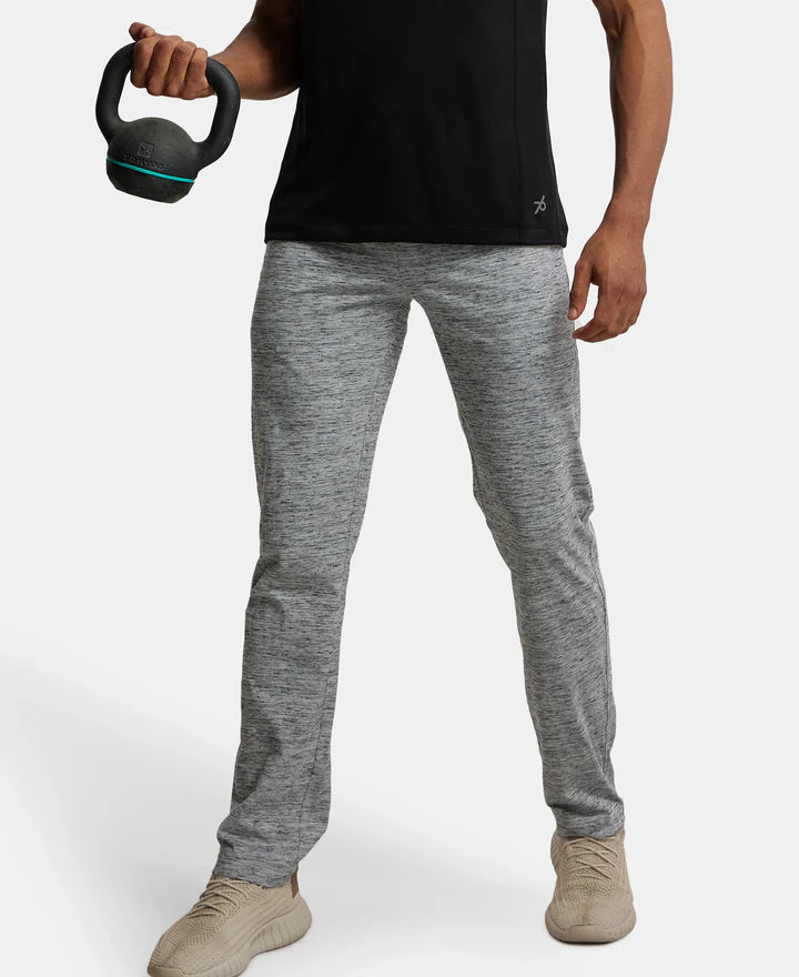 Jockey Super Combed Trackpant with Side Pockets and StayFresh Treatment - Cool Grey Melange