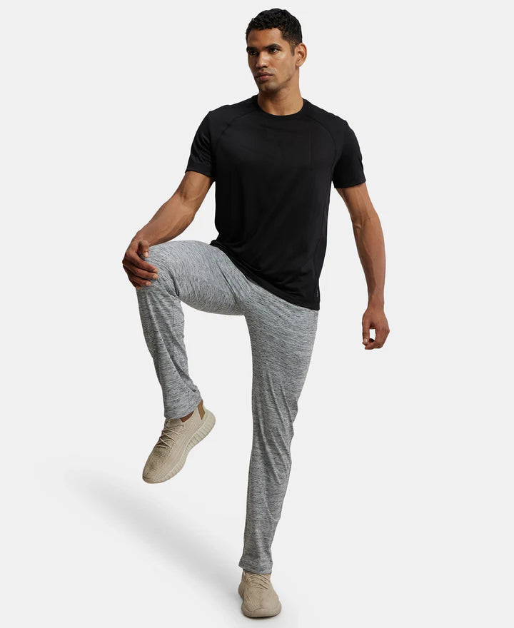 Jockey Super Combed Trackpant with Side Pockets and StayFresh Treatment - Cool Grey Melange