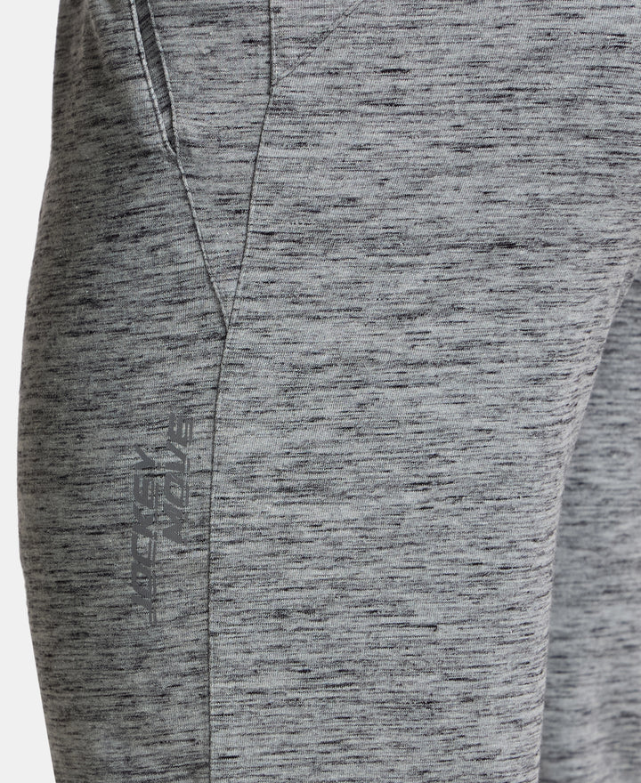 Jockey Super Combed Trackpant with Side Pockets and StayFresh Treatment - Cool Grey Melange
