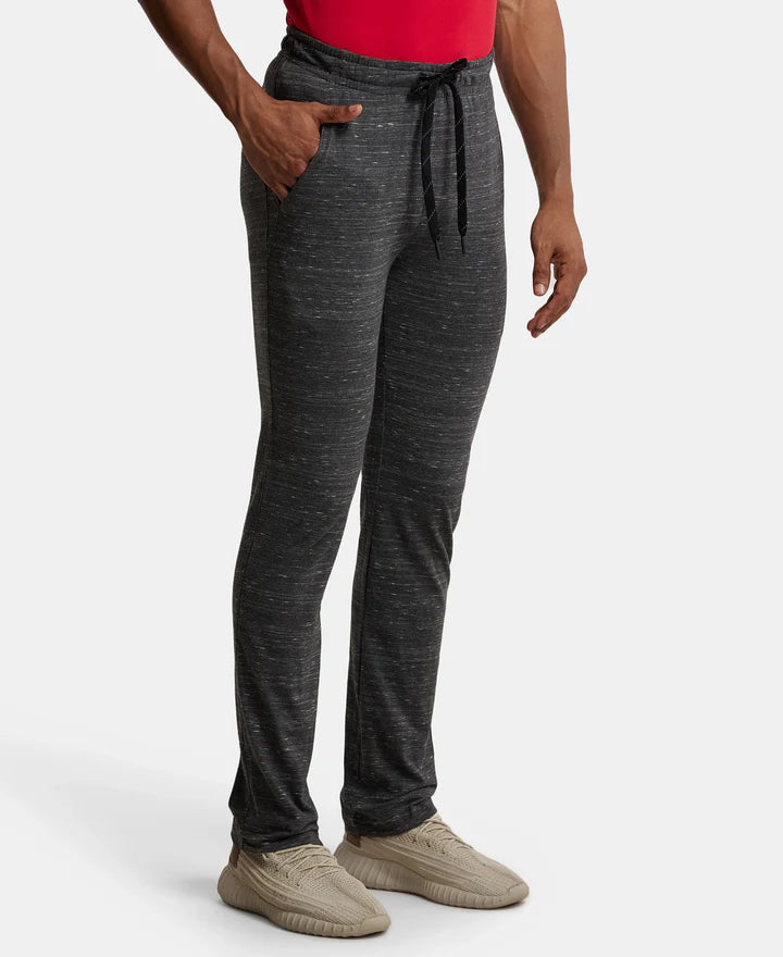Jockey Super Combed Trackpant with Side Pockets and StayFresh Treatment - Forest Dark Grey Melange