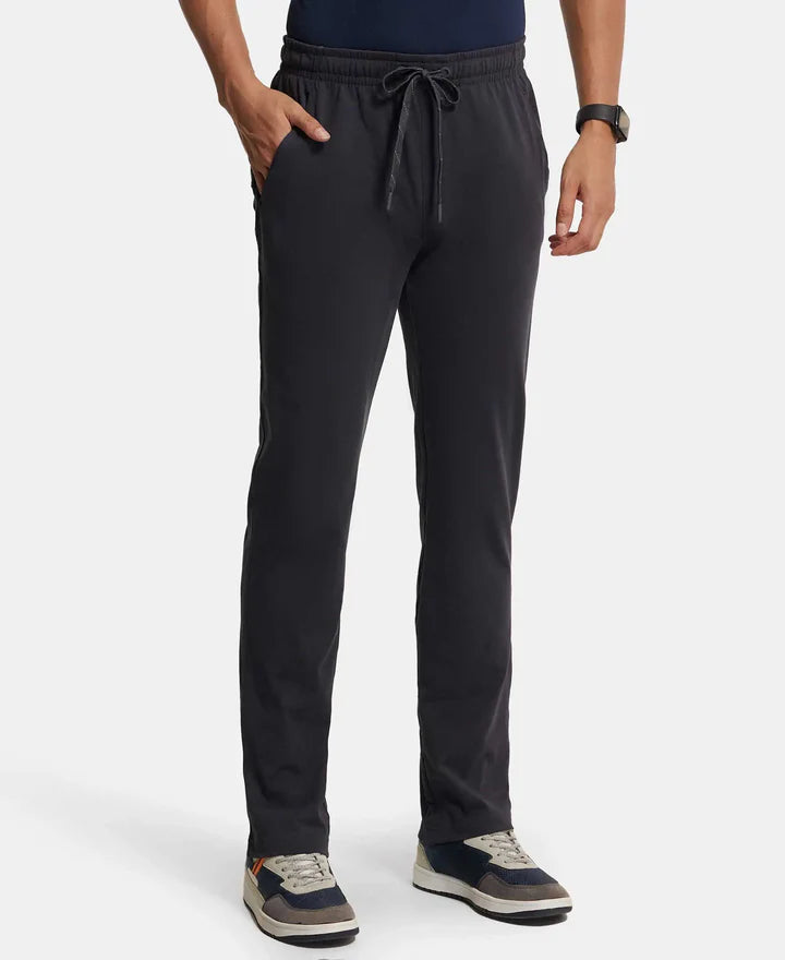 Jockey Super Combed Trackpant with Side Pockets and StayFresh Treatment - Graphite