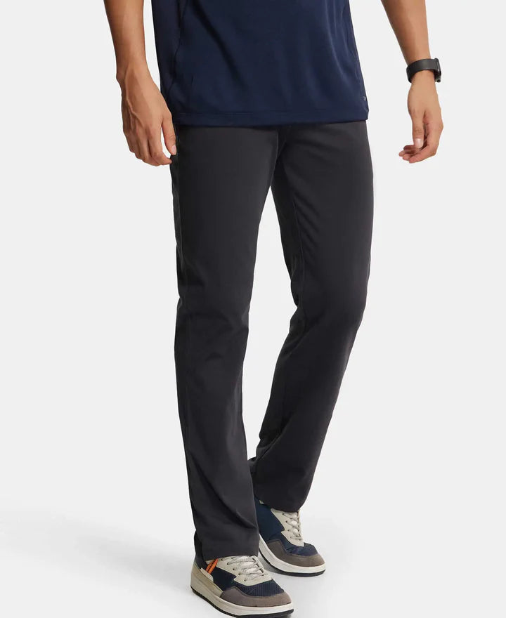 Jockey Super Combed Trackpant with Side Pockets and StayFresh Treatment - Graphite