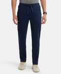 Jockey Super Combed Trackpant with Side Pockets and StayFresh Treatment - Navy
